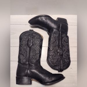 Quadra Deer UpperLeather Boots -Size 8.5 US-Black.